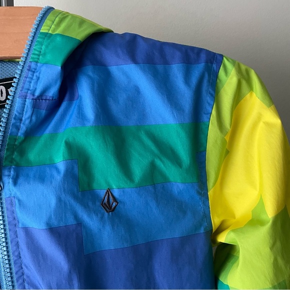 Volcom Sunrisa Windbreaker Hoodie Jacket Boys Kids Size Small 8/10 - Picture 7 of 9